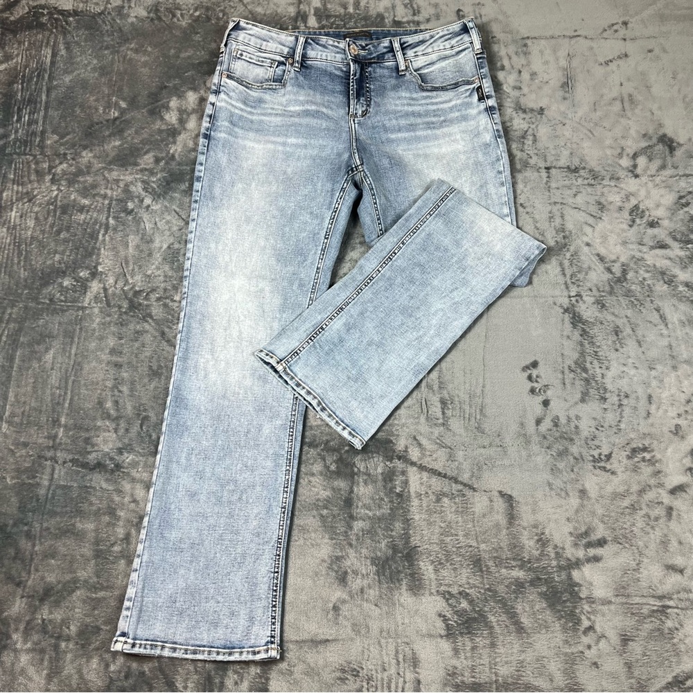 Silver Jeans Women's Straight Leg Light Blue